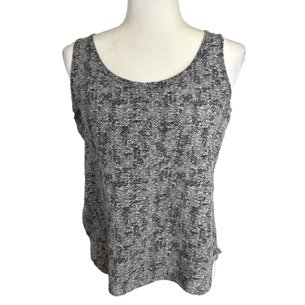 Eileen Fisher 100% Silk Animal Print Tank Top‎ Size Small